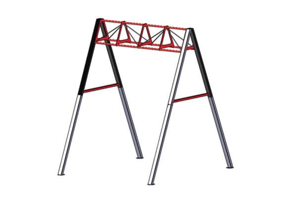 Fitness equipment rack C03 trx